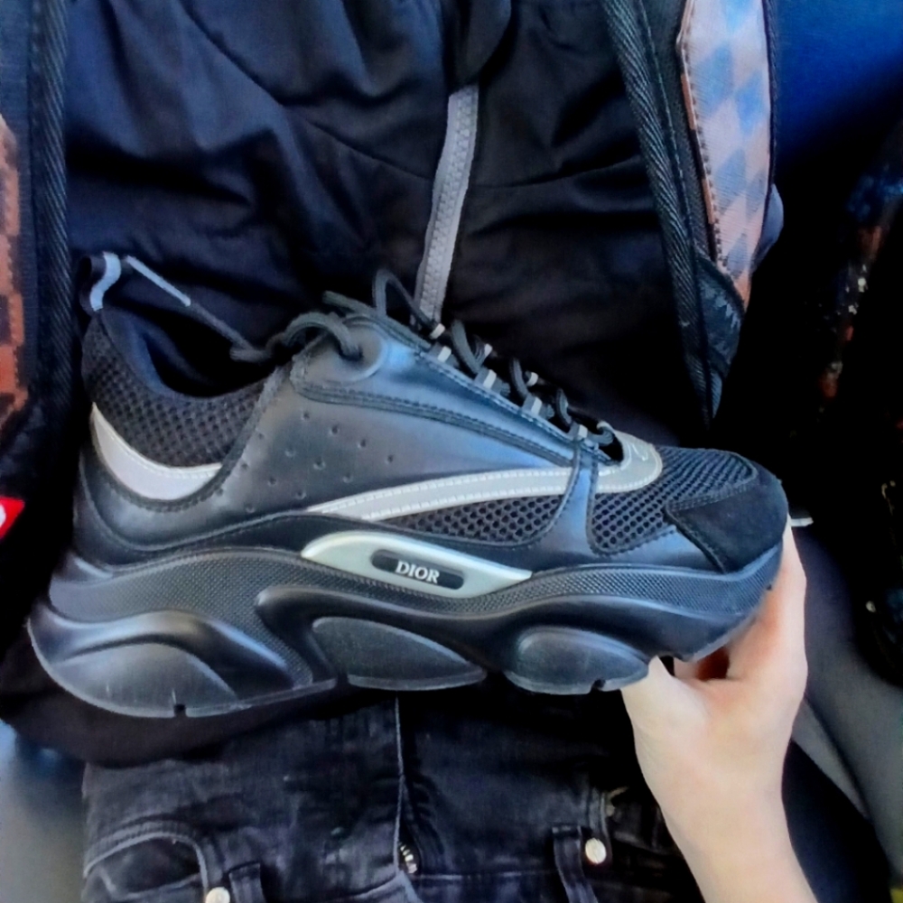 Dior Black and Gray Sneakers